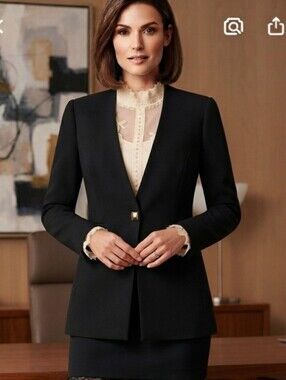 Gianni Bini Navy Women's Blazer Jacket